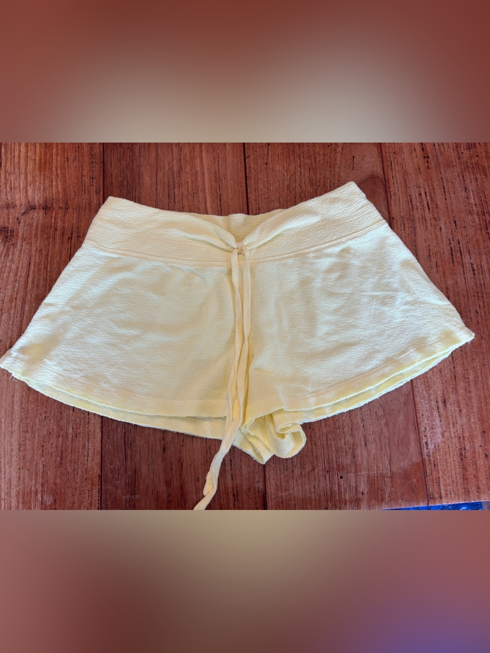 Free People Intimately by Free People Staycation Terry Yellow Sleep Shorts